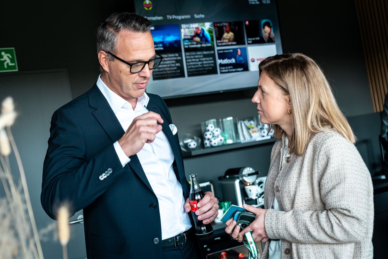 Atmosphäre in der Allianz-Loge