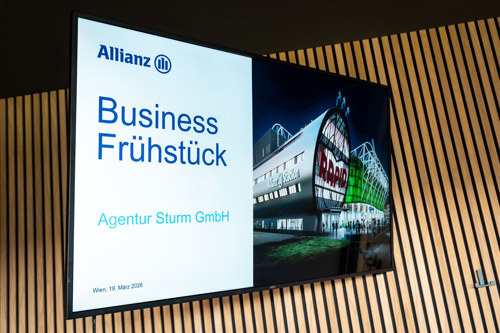 Eindrücke vom Stadion-Frühstück